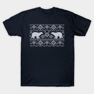 Polar bears jacquard T-Shirt